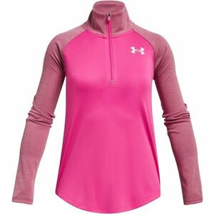 Under Armour TECH GRAPHIC 1/2 ZIP Hosszú ujjú lányka felső, rózsaszín, méret kép