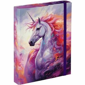 BAAGL UNICORN KINGDOM Füzettartó box A5, lila, méret kép