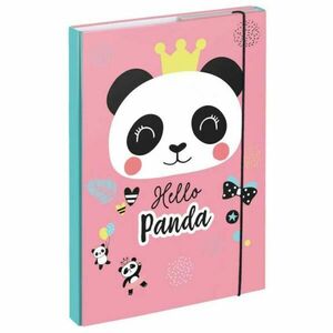 BAAGL PANDA Füzettartó box A4, rózsaszín, méret kép