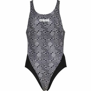 Arena KIKKO JR SWIM TECH BACK Lány egyrészes fürdőruha, szürke, méret kép