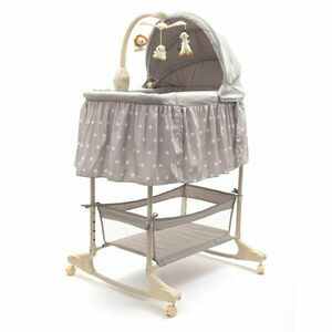 NEW BABY CSILLAGOK Multifunkciós bölcső, szürke, méret kép