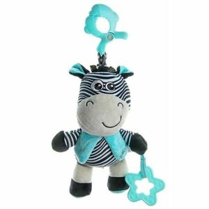 BABY MIX ZEBRA Plüssjáték akasztócsipesszel, fekete, méret kép