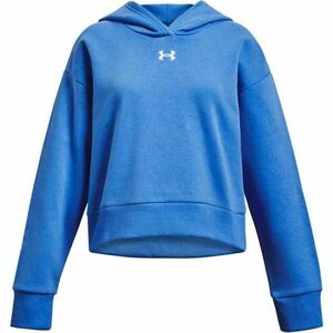 Under Armour RIVAL FLEECE CROP HOODIE Lány pulóver, kék, méret kép