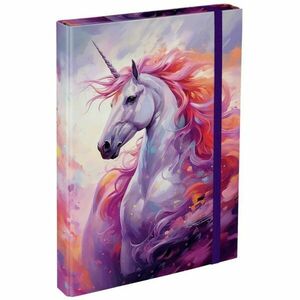 BAAGL UNICORN KINGDOM Füzettartó box A4, lila, méret kép