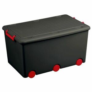 TEGA TOY BOX Játékdoboz, fekete, méret kép