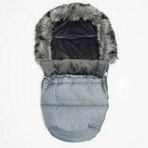 NEW BABY LUX FLEECE Téli bundazsák, sötétszürke, méret kép