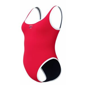 Speedo solid scoop 1 piece red/white xl - uk38 kép