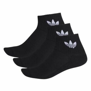 Zokni ADIDAS ORIGINALS 3 PACK - MID ANKLE SCK-BLACK kép