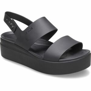 Női szandálok (divatcipők) CROCS Crocs Brooklyn Low Wedge W black black kép
