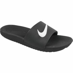 Junior papucs (strandcipő) NIKE Kawa black white kép