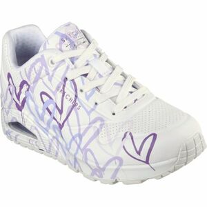 Női szabadidős lábbelik SKECHERS Uno Spread The Love W white multi purple kép