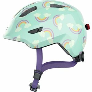 Junior kerékpáros sisak ABUS Smiley 3.0 LED blue rainbow S kép