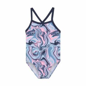 Lányok fürdőruha COLOR KIDS Swimsuit Sporty, AOP, cerulean kép