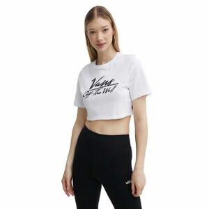Rövid ujjú női póló VANS GO ANYPLACE CREW CROP II-WHITE kép