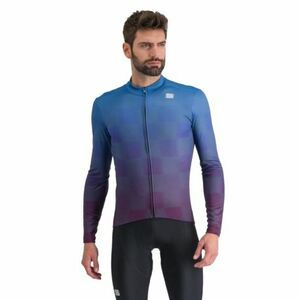 Férfi kerékpáros mez, hosszú ujjal SPORTFUL Rocket thermal jersey, blue denim nightshade kép