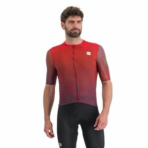 Rövid ujjú férfi kerékpáros mez SPORTFUL Rocket jersey, huckleberry chilly red kép