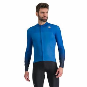 Férfi kerékpáros mez, hosszú ujjal SPORTFUL Bodyfit pro jersey, blue denim galaxy blue kép
