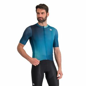 Rövid ujjú férfi kerékpáros mez SPORTFUL Rocket jersey, berry blue juniper blue galaxy kép