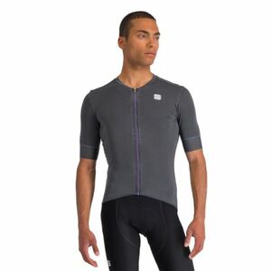 Rövid ujjú férfi kerékpáros mez SPORTFUL Monocrom jersey, anthracite kép