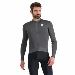 Férfi kerékpáros mez, hosszú ujjal SPORTFUL Monocrom thermal jersey, anthracite kép