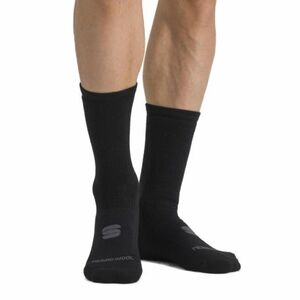 Kerékpáros zokni SPORTFUL Merino wool 18 socks, black anthracite kép