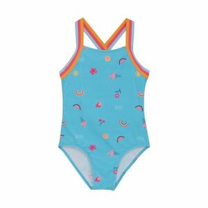 Lányok fürdőruha COLOR KIDS Swimsuit W Elastic Straps, AOP-7452-River Blue kép