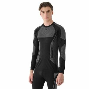Férfi termikus póló hosszú ujjal 4F SEAMLESS UNDERWEAR-WAW24USEAM165-20S-DEEP BLACK kép
