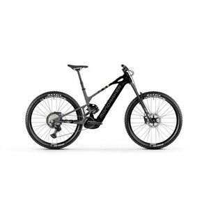 Elektromos mountain bike MONDRAKER Crafty Carbon R, black nimbus grey tonic gold kép