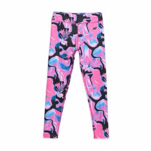 Lányok leggings 4F JUNIOR TIGHTS FNK F296-90A-MULTICOLOUR ALLOVER kép