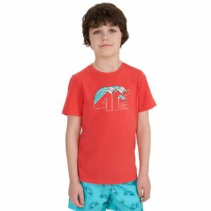 Fiú rövid ujjú póló 4F JUNIOR TSHIRT M1917-63S-CORAL kép
