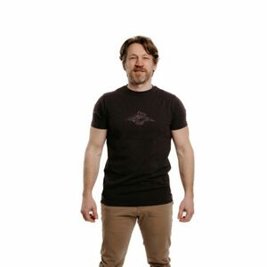 Férfi rövid ujjú turista póló EVERETT T-PEAK black kép