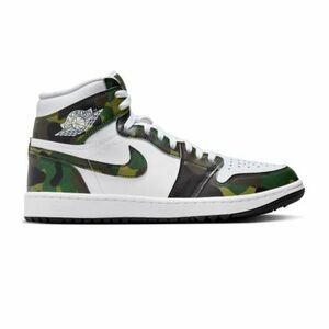 Férfi járócipő NIKE Golf Air Jordan 1 High Golf white legion green black kép