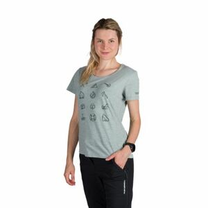 Női rövid ujjú turista póló NORTHFINDER CANDICE-333lightgreen kép