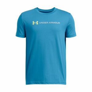 Fiú rövid ujjú póló UNDER ARMOUR UA B LOGO WORDMARK SS-BLU kép
