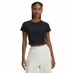 Rövid ujjú női póló UNDER ARMOUR UA Rival Rib Baby Tee-BLK kép