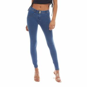 Női jeggings nadrág FREDDY WR.UP® skinny push up organic cotton jeggings-Blue kép