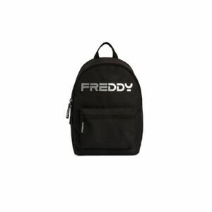 Női hátizsák FREDDY Backpack with a silver logo and outer pocket-Black kép