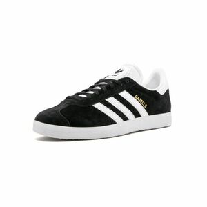 Gyalogló cipő ADIDAS ORIGINALS Gazelle core black white gold met kép