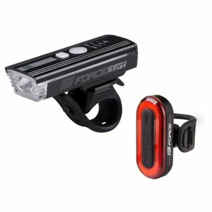 Kerékpár lámpa FORCE FUTURO USB set kép
