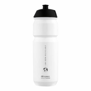 Kerékpáros palack FORCE BIO EARTH 0, 75 l, white-gray kép