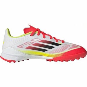 Gyepfutballcipő fiúknak ADIDAS F50 League Jr TF cloud white core black solar yellow kép
