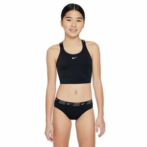 Kétrészes lány fürdőruha NIKE SWIM LOGO TAPE BLACK-BLACK kép