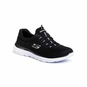 Női szabadidős lábbelik SKECHERS Summits Slip-Ins W black white kép