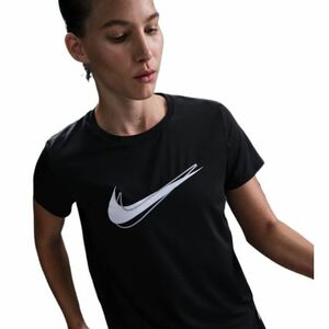 Rövid ujjú női futópóló NIKE W NK ONE SWSH HBR DF SS TOP kép
