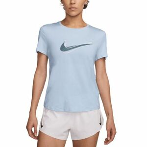Rövid ujjú női futópóló NIKE W NK ONE SWSH HBR DF SS TOP kép
