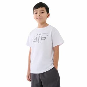 Fiú rövid ujjú póló 4F JUNIOR TSHIRT-JWMM00TTSHM2331-10S-WHITE kép