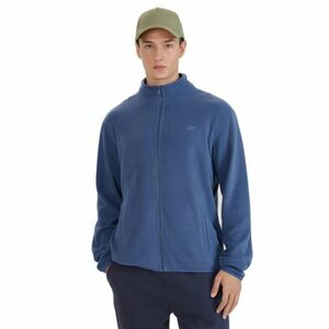 Férfi polár pulóver cipzárral 4F FLEECE-WSS25TFLEM320-32S-DENIM kép