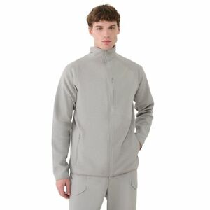 Férfi pulóver cipzárral 4F SWEATSHIRT-WSS25TSWSM1751-26S-WARM LIGHT GREY kép