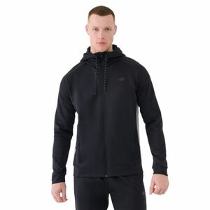 Férfi edzőpulóver cipzárral 4F SWEATSHIRT FNK-WSS25TFSWM513-20S-DEEP BLACK kép