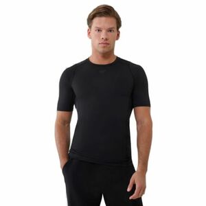 Rövid ujjú férfi edzőing 4F TSHIRT FNK-WSS25TFTSM1218-20S-DEEP BLACK kép